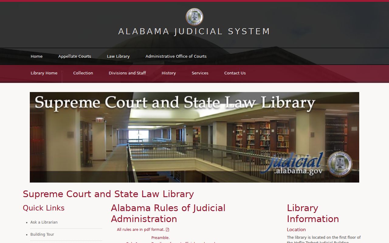 Cleburne County court records rules from the Alabama Judicial System